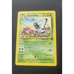 Butterfree HP 70 Mega Drain Attack Rarity Green Pokémon Card
